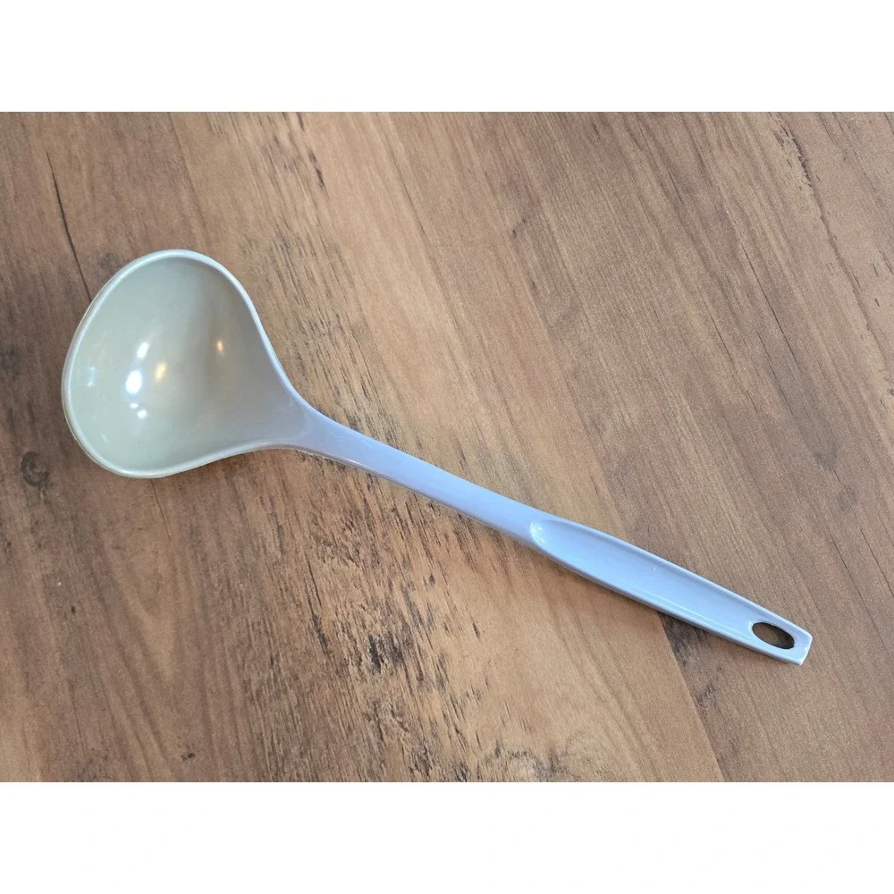 Vintage Foley Nylon Soup‎ Ladle Light Blue Gray Mid Century Kitchen Utensil
